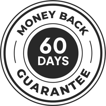 60-day money-back guarantee seal
